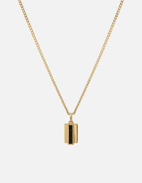 Miansai Necklaces Vertigo Onyx Necklace, Gold Vermeil Black / 21 in.