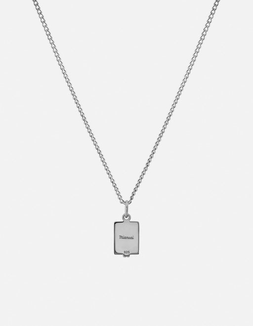 Miansai Necklaces Paolo Onyx Necklace, Sterling Silver Black / 21 in.