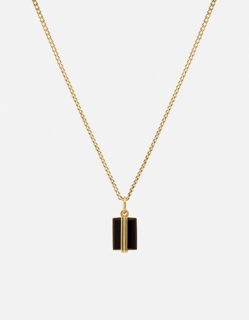 Miansai Necklaces Paolo Onyx Necklace, Gold Vermeil Black / 21 in.