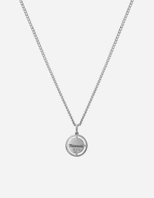Miansai Necklaces Compass Onyx Necklace, Sterling Silver