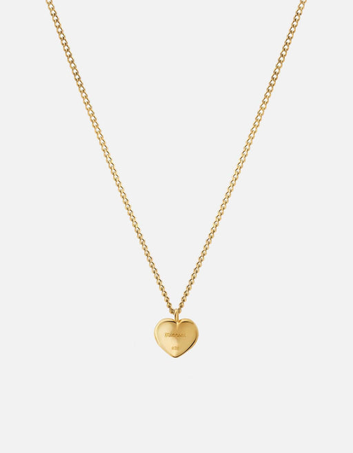 Miansai Necklaces Carino Heart Necklace, Gold Vermeil