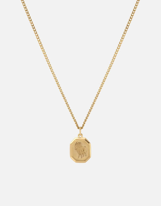 Miansai Necklaces Zodiac Nyle Necklace, Gold Vermeil Aries/Polished Gold / 21 in. / Monogram: No
