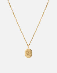 Miansai Necklaces Gemini Nyle Necklace, Gold Vermeil Polished Gold / 18 in. / Monogram: No