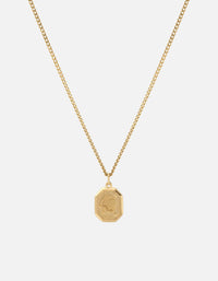 Miansai Necklaces Leo Nyle Necklace, Gold Vermeil Polished Gold / 18 in. / Monogram: No