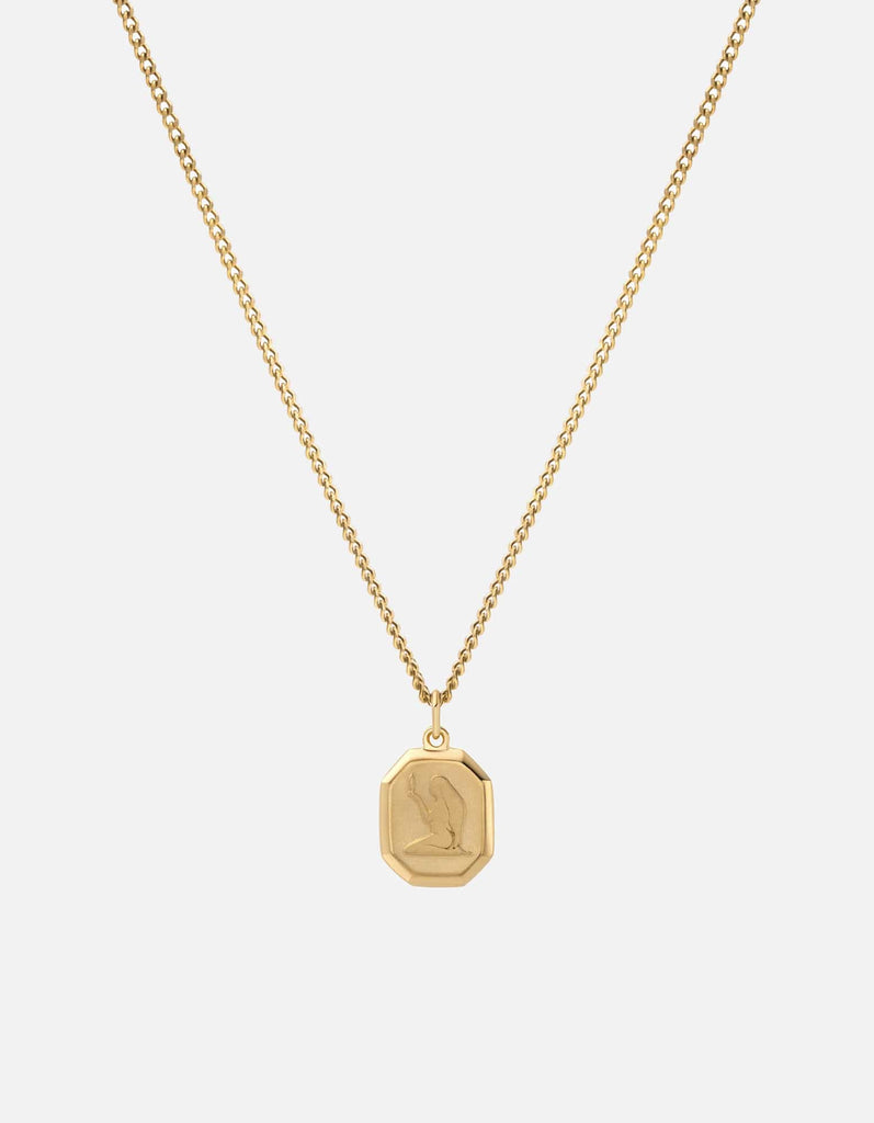 Miansai Necklaces Virgo Nyle Necklace, Gold Vermeil Polished Gold / 18 in. / Monogram: No