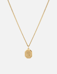 Miansai Necklaces Virgo Nyle Necklace, Gold Vermeil Polished Gold / 18 in. / Monogram: No