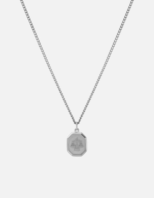 Miansai Necklaces Zodiac Nyle Necklace, Sterling Silver Libra/Polished Silver / 21 in. / Monogram: No