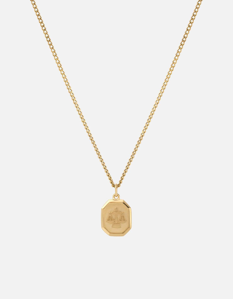 Miansai Necklaces Libra Nyle Necklace, Gold Vermeil Polished Gold / 18 in. / Monogram: No