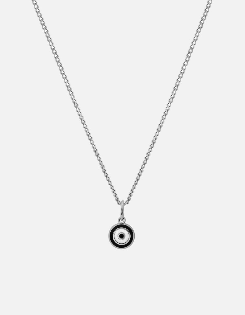 Miansai Necklaces Ojos Necklace, Sterling Silver/Black Black / 21 in. / Monogram: No