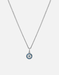 Miansai Necklaces Ojos Necklace, Sterling Silver/Sky Blue Sky Blue / 21 in. / Monogram: No