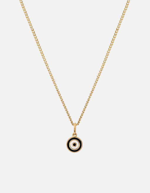 Miansai Necklaces Ojos Necklace, Gold Vermeil/Black Black / 18 in. / Monogram: No
