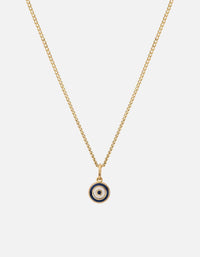 Miansai Necklaces Ojos Necklace, Gold Vermeil/Blue Blue / 21 in. / Monogram: No