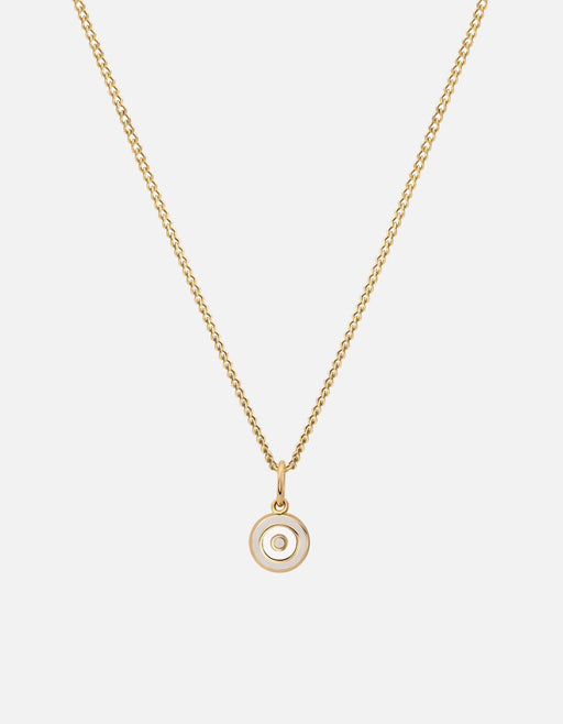 Miansai Necklaces Ojos Necklace, Gold Vermeil/Black Linen / 21 in. / Monogram: No