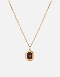 Miansai Necklaces Umbra Garnet Necklace, Gold Vermeil/Red Red / 21 in. / Monogram: No