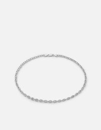 Miansai Necklaces Pyper Link Puff Choker, Sterling Silver Polished Silver / 15 in.