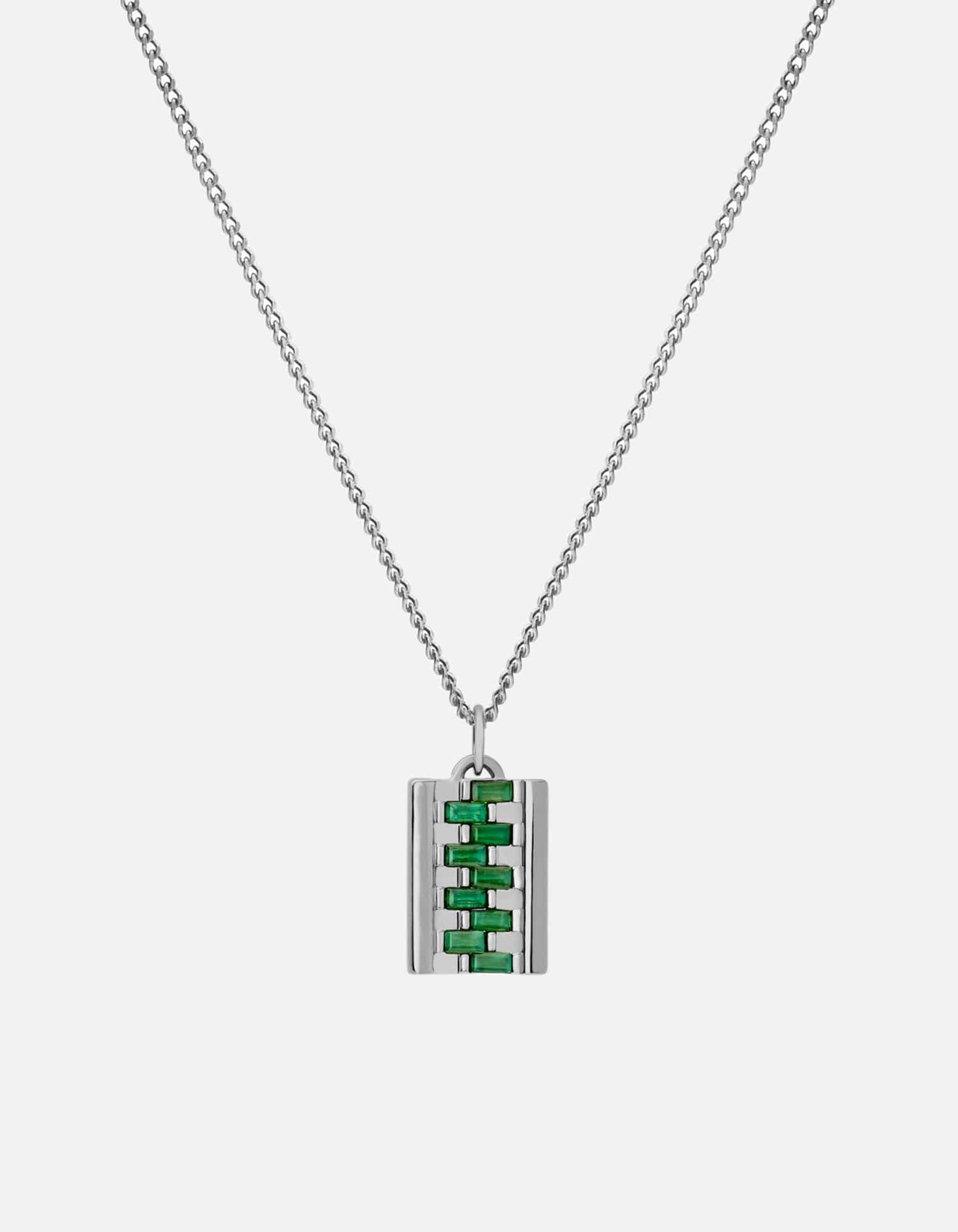 Delano Agata Collana pendente, Sterling Silver | Collane da uomo | Miansai