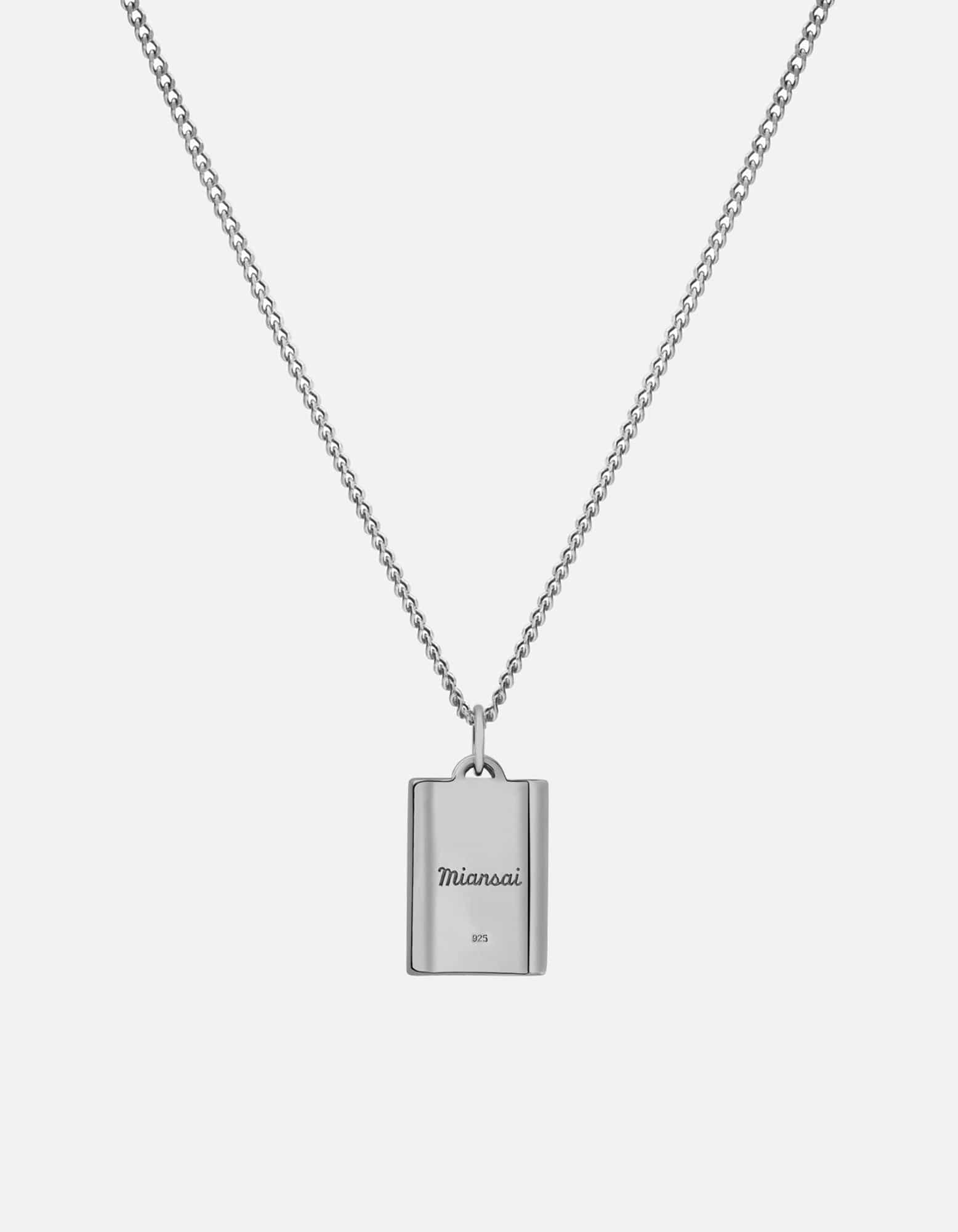 Delano Agata Collana pendente, Sterling Silver | Collane da uomo | Miansai