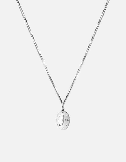 Miansai Necklaces Octo Necklace, Sterling Silver/Diamonds Polished Silver/Pave / 24 in.