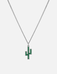 Miansai Necklaces Cactus Onyx Necklace, Sterling Silver Green / 24 in.