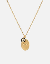 Miansai Necklaces Dawn Necklace, Gold Vermeil/Black Black / 18 in. / Monogram: No