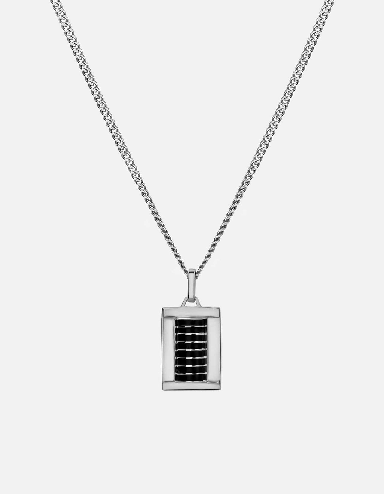 Enzo Pendant Necklace, Sterling Silver w/Enamel | Men's Necklaces