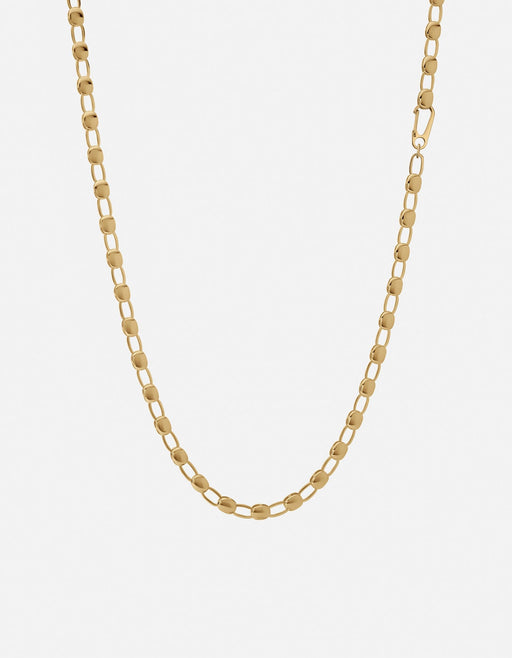 Miansai Necklaces Ward Chain Necklace, Gold Vermeil Polished Gold / 21in.