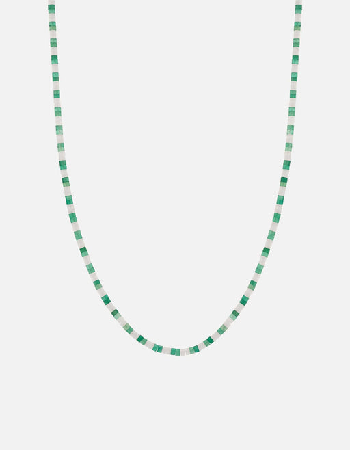 Miansai Necklaces Kai Agate Necklace, Sterling Silver Green / 23.5 in.