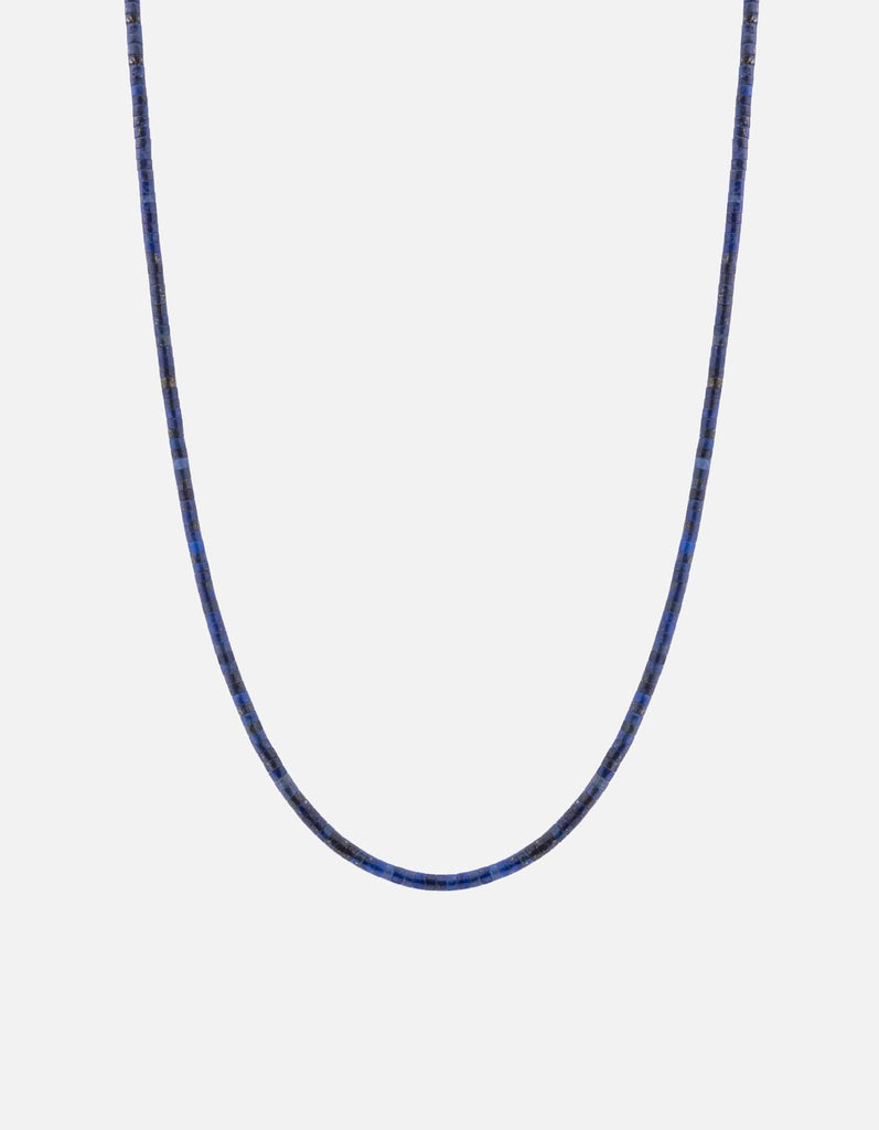 Miansai Necklaces Zane Lapis Necklace, Sterling Silver Blue / 22.5 in. / Monogram: No