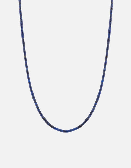 Miansai Necklaces Zane Lapis Necklace, Sterling Silver Blue / 22.5 in. / Monogram: No
