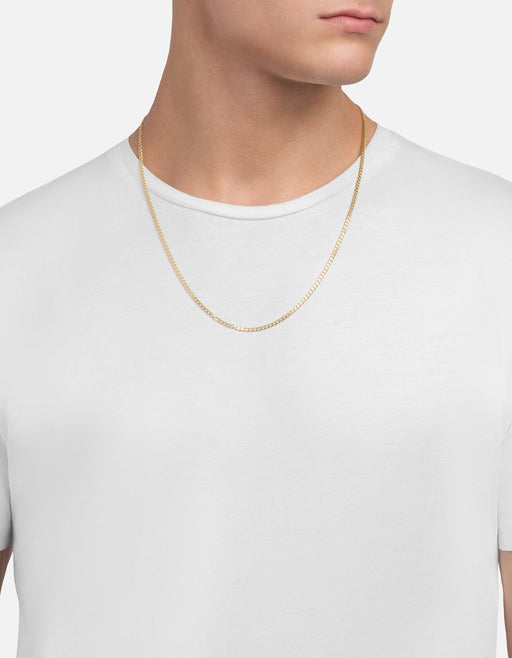Miansai Necklaces 3mm Cuban Chain Necklace, Gold