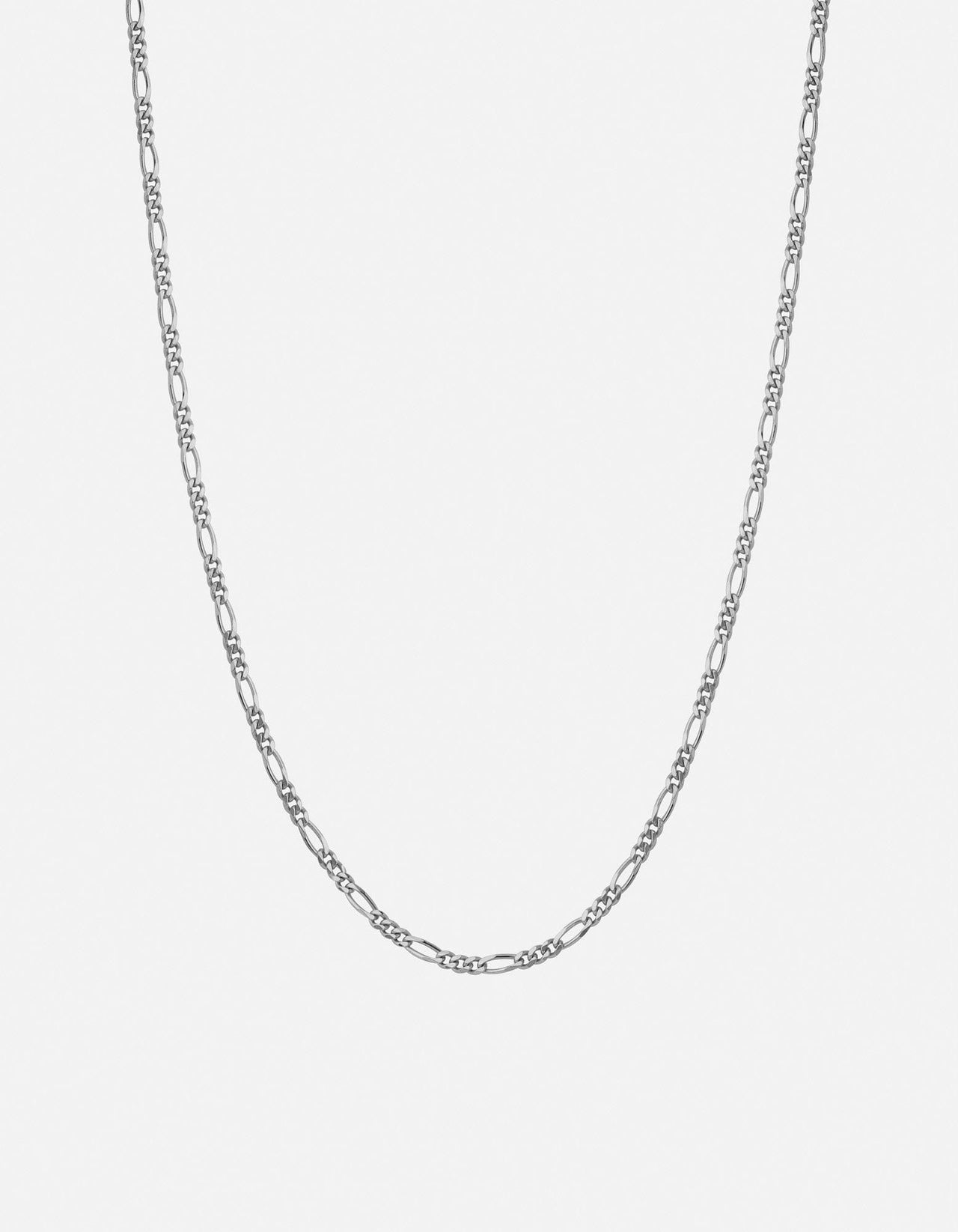 3mm Figaro Chain Necklace, Sterling Silver | Men's Necklaces | Miansai