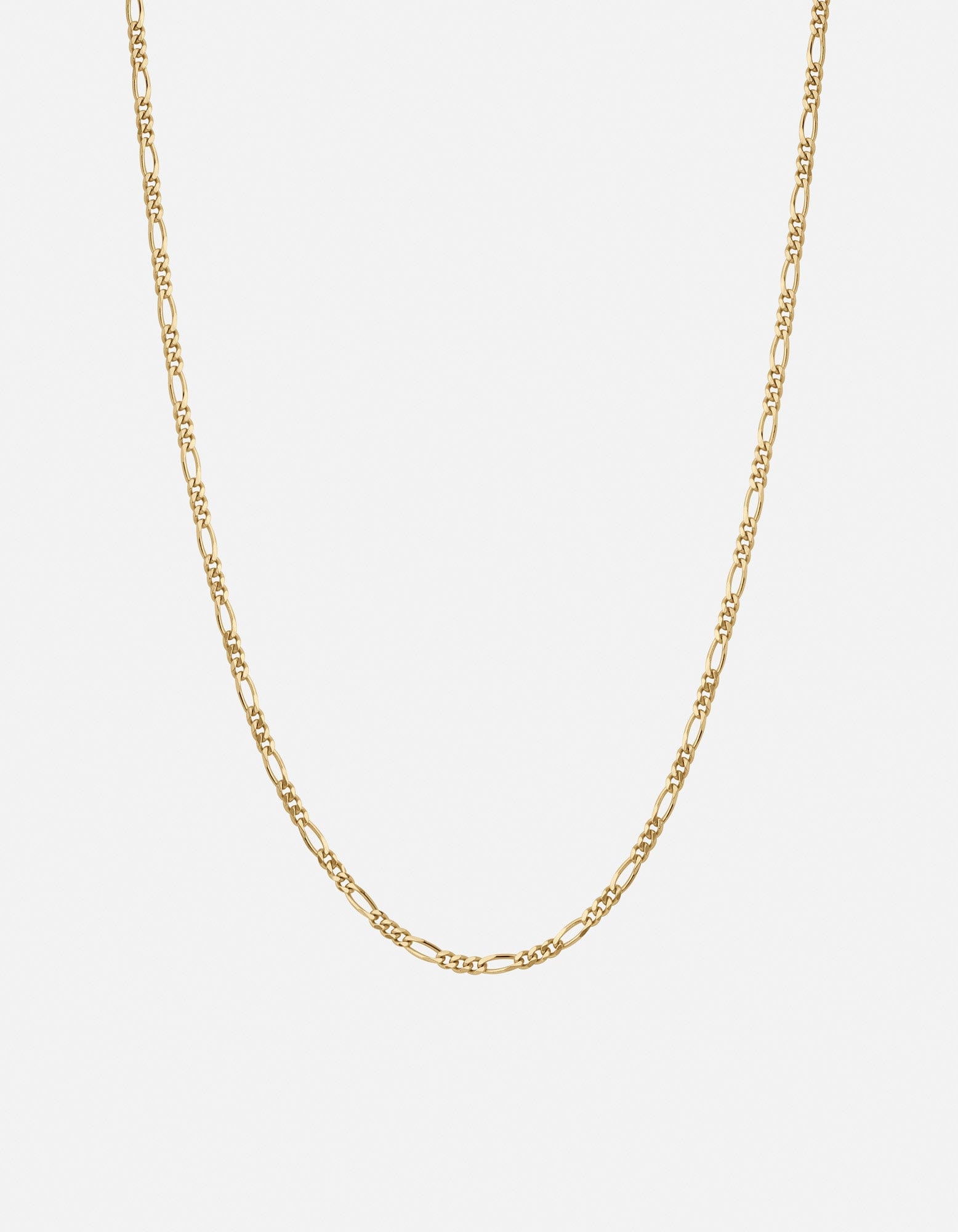3mm Figaro Chain Necklace, Gold Vermeil | Men's Necklaces | Miansai