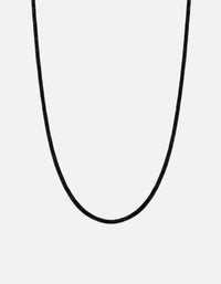 Miansai Necklaces Zane Onyx Necklace, Sterling Silver Black / 22.5 in. / Monogram: No
