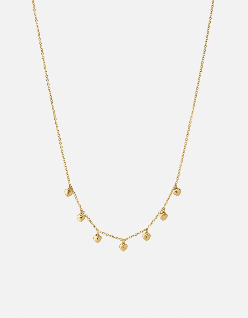 Miansai Necklaces Mini Heart Puff Choker, Gold Vermeil Polished Gold / 15in.- 17in.
