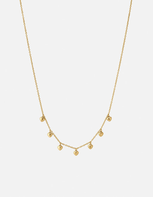 Miansai Necklaces Mini Heart Puff Choker, Gold Vermeil Polished Gold / 15in.- 17in.