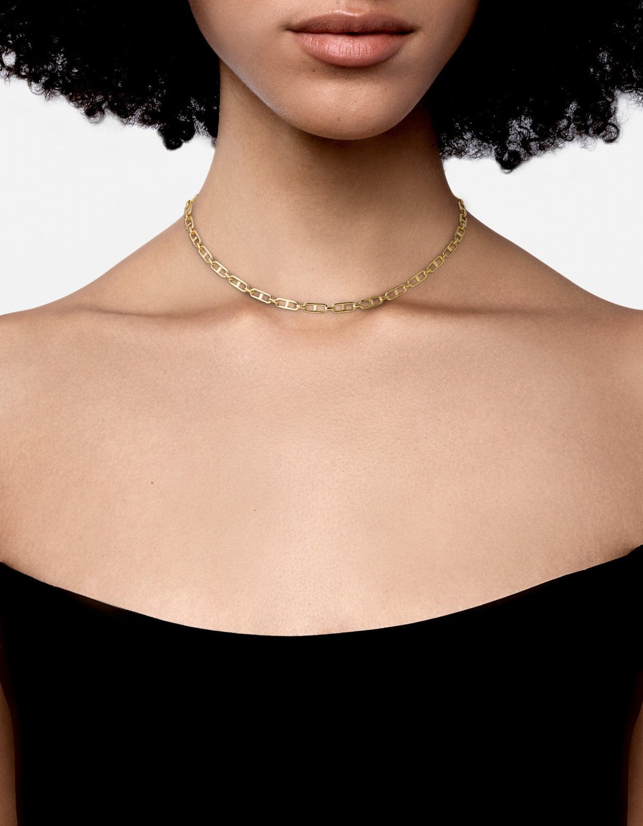 Marinero Chain Link Choker, Gold Vermeil | Women