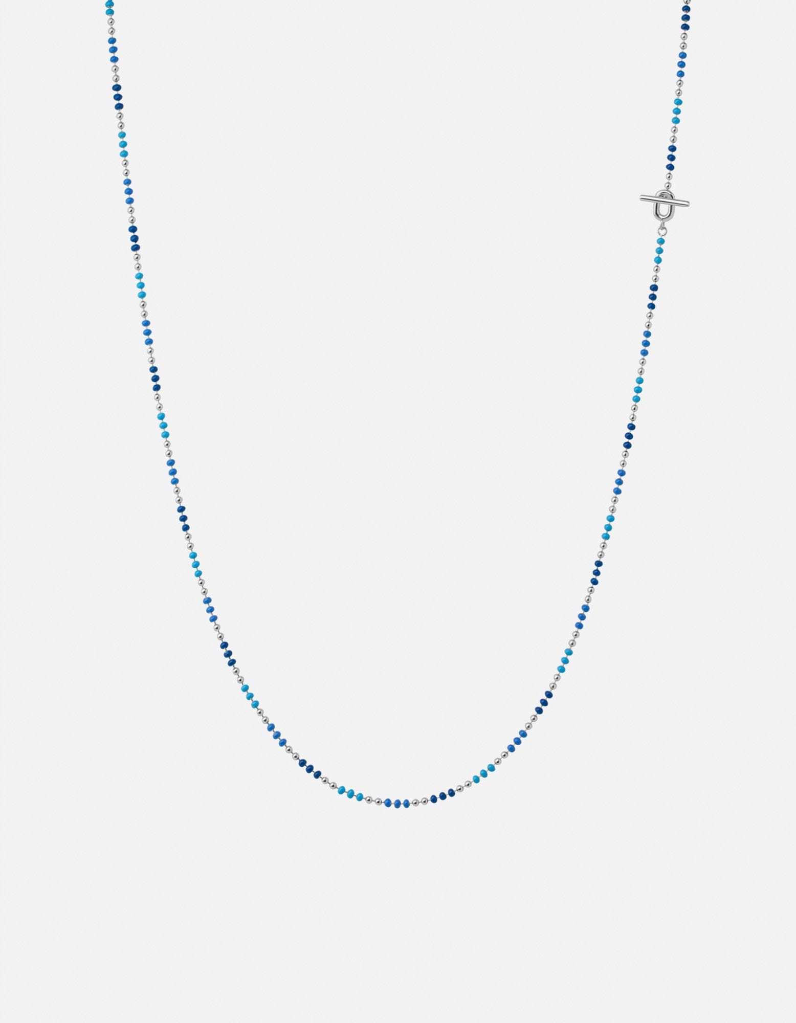 Orb 1.5mm Chain Necklace, Sterling Silver w/Enamel | Men's