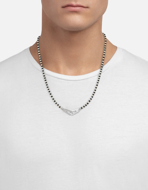 Miansai Necklaces Niko Necklace, Sterling Silver / Black Black / 22in.