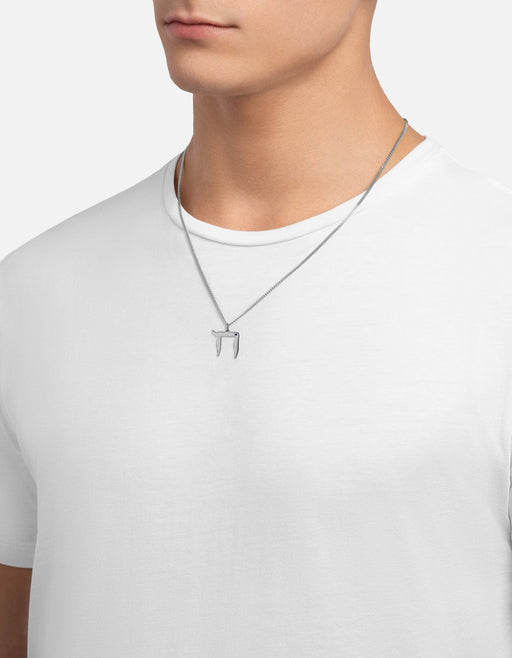 Miansai Necklaces Chai Pendant Necklace, Sterling Silver w/Sustainably Created Sapphire
