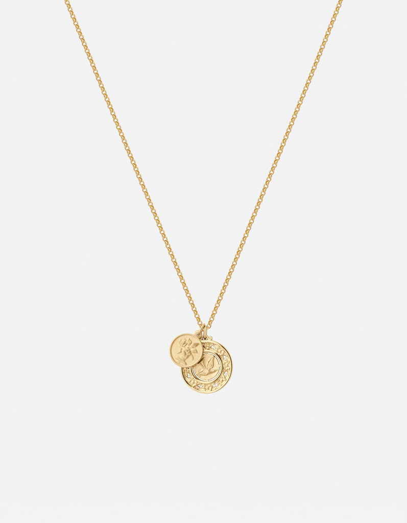 Miansai Necklaces Garden Dove Pendant Necklace, Gold Vermeil Polished Gold / 16in.-18in.