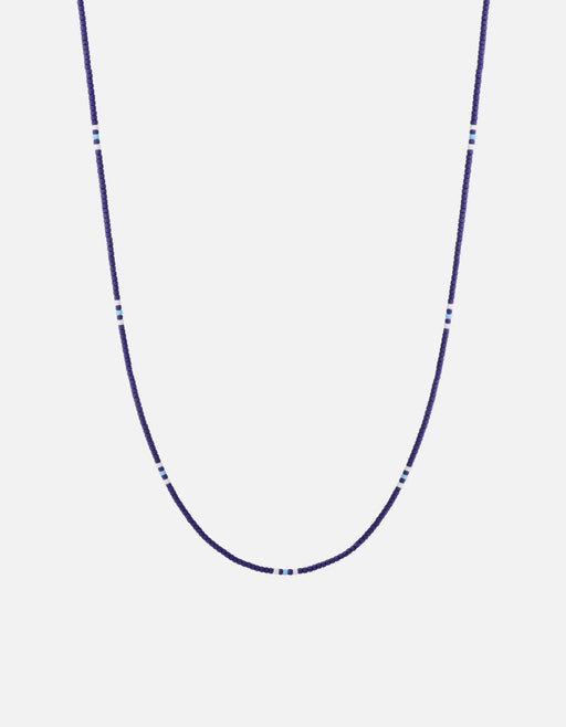 Miansai Necklaces Avi Necklace, Sterling Silver w/Heishi Beads Blue / 22in.