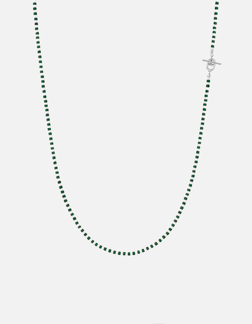 Miansai Necklaces Avi Necklace, Sterling Silver / Green/White Green/White / 22in.