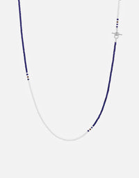 Miansai Necklaces Avi Necklace, Sterling Silver / Blue/White/Amber Blue/White/Amber / 22in.