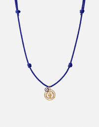 Eternita Rope Necklace, Gold Vermeil / Navy Blue