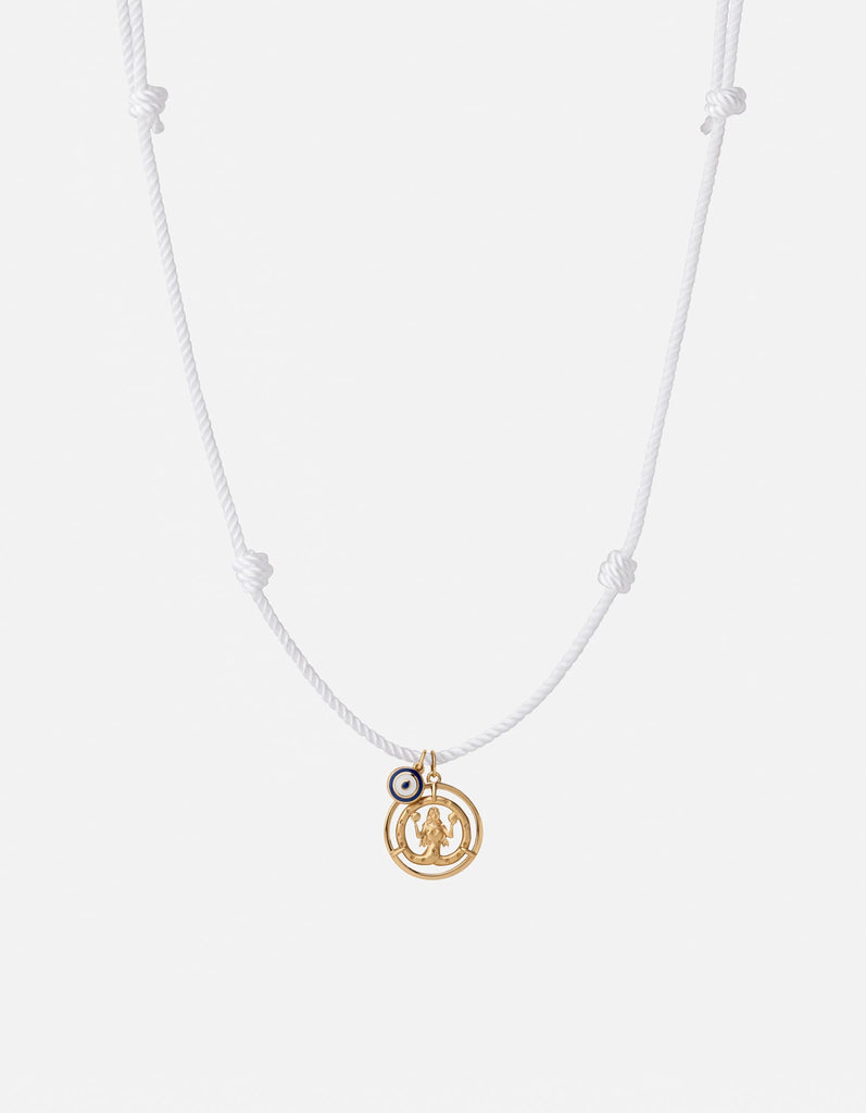 Miansai Necklaces Eternita Rope Necklace, Gold Vermeil / Off-White Off White / O/S