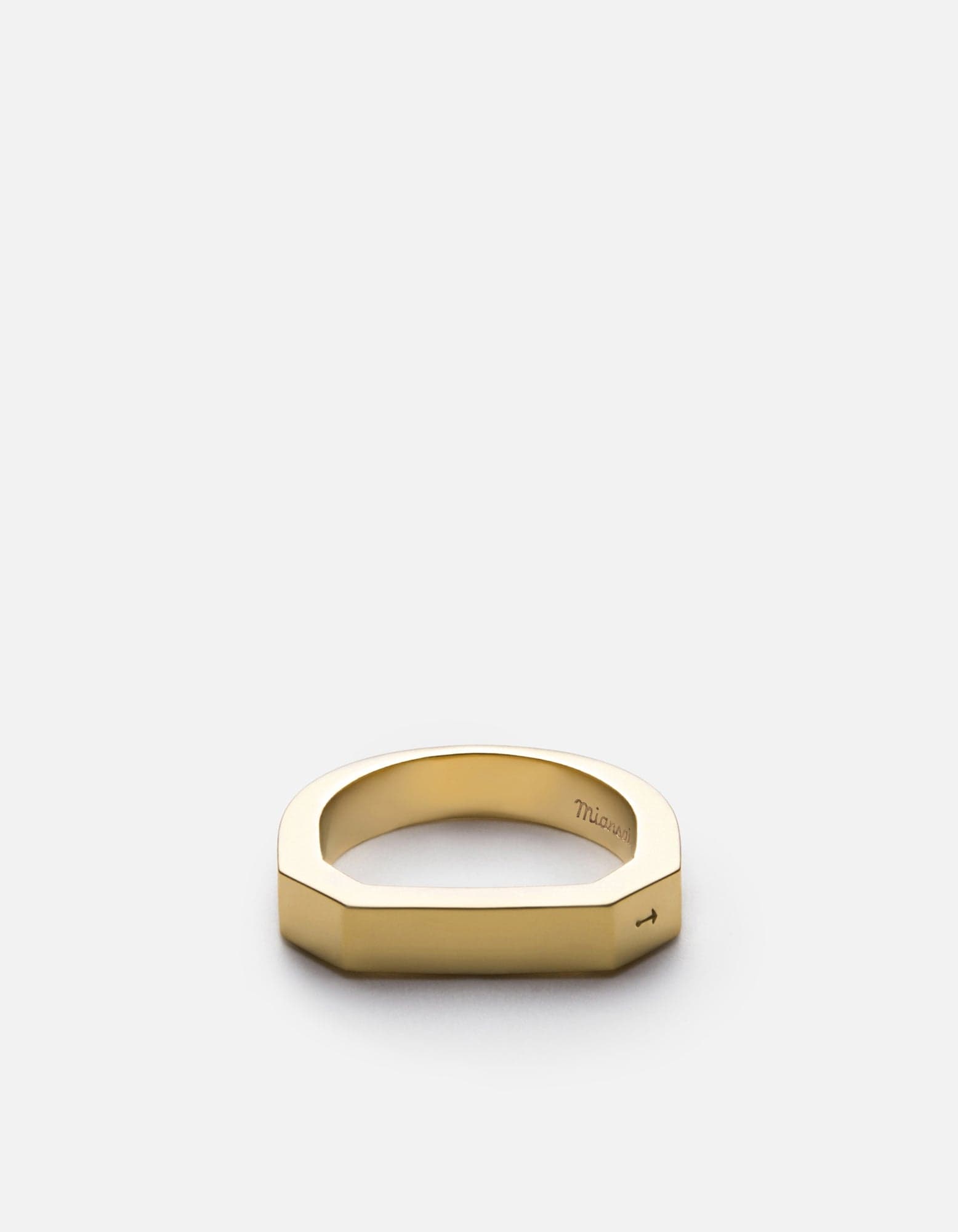 Hex Ring Gold Plated Men's Miansai - Main Image