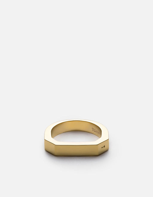 Miansai Rings Hex Ring, Gold Matte Gold / 10