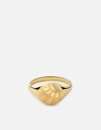 Miansai Rings Meridian Ring, Gold Vermeil Polished Gold / 8