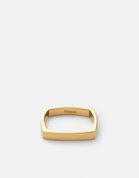 Miansai Rings Level Ring, Gold Vermeil Polished Gold / 8
