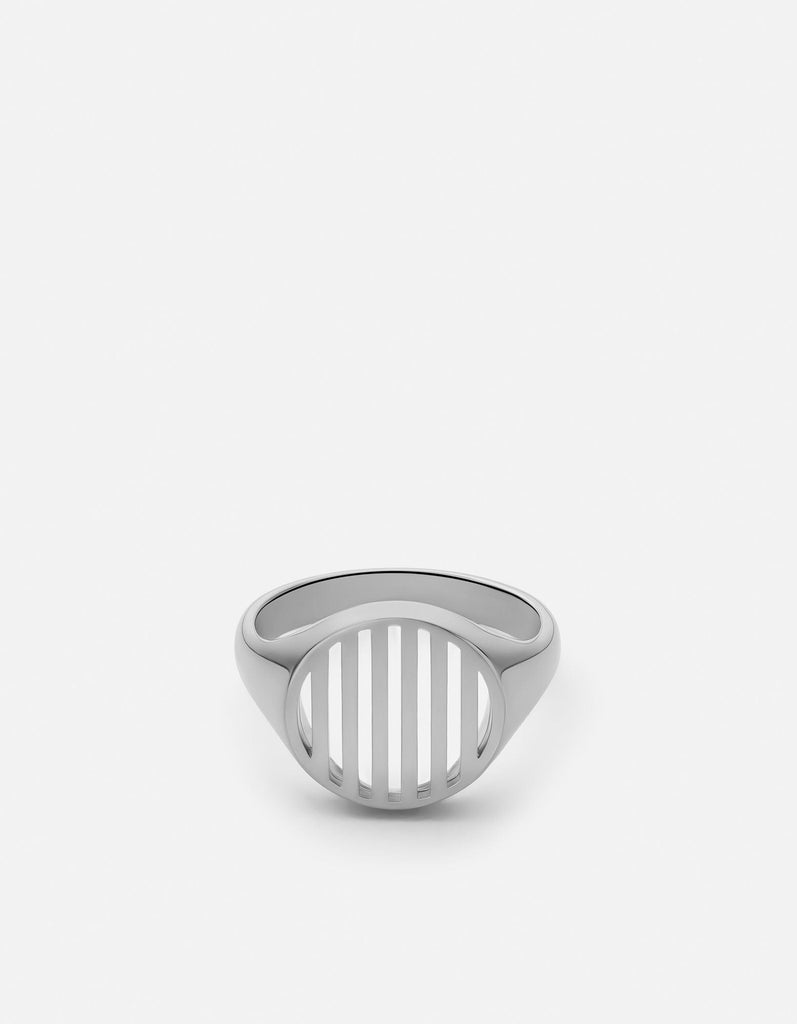 Miansai Rings Row Ring, Sterling Silver Polished Silver / 10